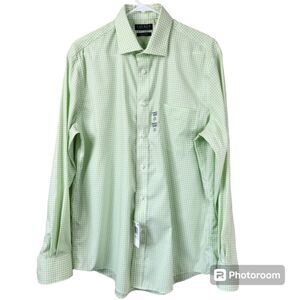 NEW Lauren Ralph Lauren Mens Regular Fit Gingham Pattern Button Down Large